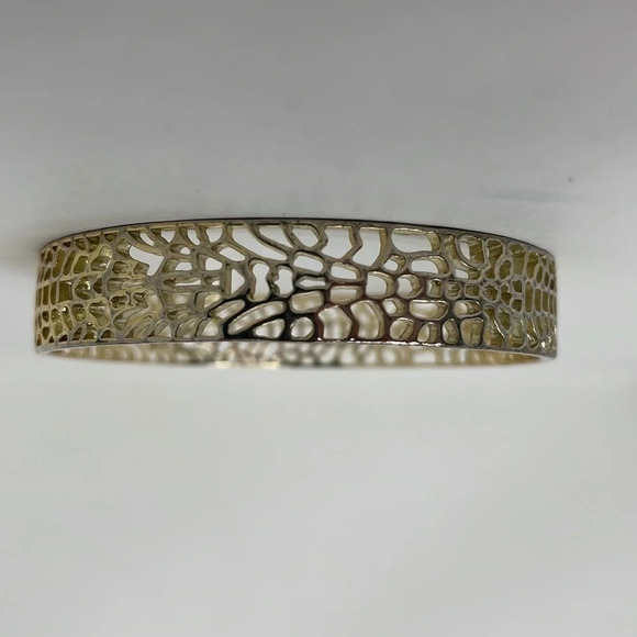 Kendra Scott Bracelet Bangle Filagree Gold Plated - Picture 6 of 13